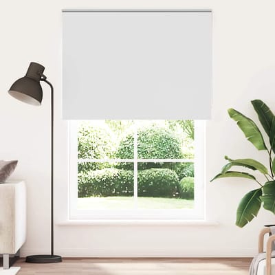 vidaXL - Rolgordijn - verduisterend - 145x230 - cm - stofbreedte - 141,6 - cm - wit