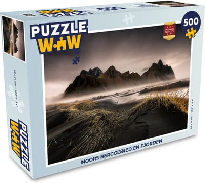 Puzzel Noors berggebied en fjorden - Legpuzzel - Puzzel 500 stukjes