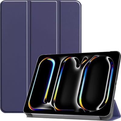 Cazy tablet Hoes geschikt voor iPad Pro 11 (2025 / 2024) M5 / M4 - TriFold Bookcase - Blauw