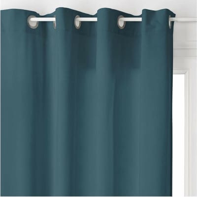 Gordijn Atmosphera Lilou Blauw Polyester (140 x 260 cm)