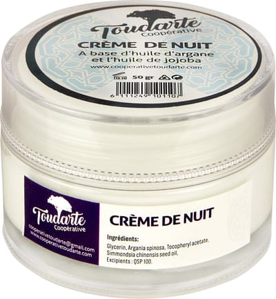 Marokkaanse Nachtcreme 50 g met Arganolie en Jojobazaadolie