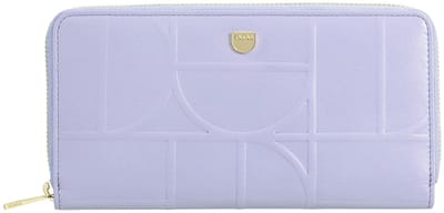 DuDu Up Portemonnee RFID-bescherming Leer 20 cm - Dames - Horizontaal - lilac-orange