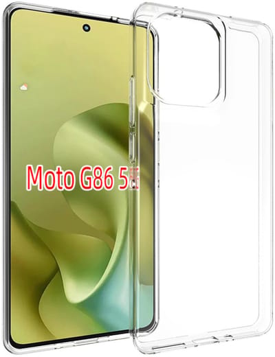 MobyDefend Hoesje - Geschikt voor Motorola Moto G86 - Transparante TPU Backcover - Volledig Doorzichtig