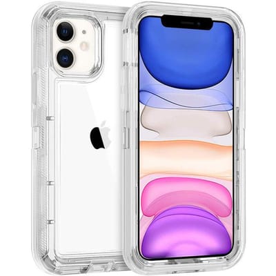 Militair Niveau Heavy Duty Hard 3IN1 Transparant Schokbestendig Voor iPhone 14 13 11 15 16 Pro Max MINI X XR XSMAX SE 6 7 8Plus Hoesje For iPhone 13Pro MAX