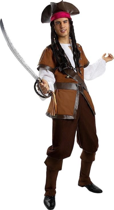 FUNIDELIA Piraten Kostuum voor mannen - Caribische Collectie - Maat: S