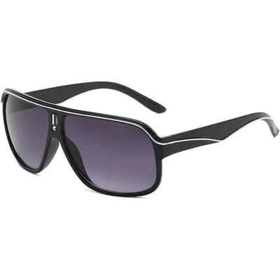 Vintage Groot Brilmontuur Montuur Zonnebril Brillen Modieus Trendy Mannen en Vrouwen Rijbrillen Buiten Zonnebril UV-Bescherming As shown black