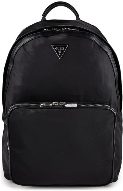 GUESS vrijetijdsrugzak rugzak met laptopvak Milano Backpack Black zwart