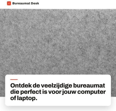 Dailygoods- Bureaumat Antistatisch - 68x33 cm - Polyester - Stofdicht - Krasbestendig - Opvouwbaar - Milieuvriendelijk - Muispad
