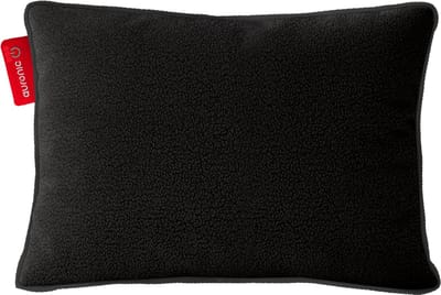 Auronic Warmtekussen - Sherpa Fleece - 45x60 - Draadloos - Oplaadbaar - Elektrisch kussen - Infrarood - Antraciet