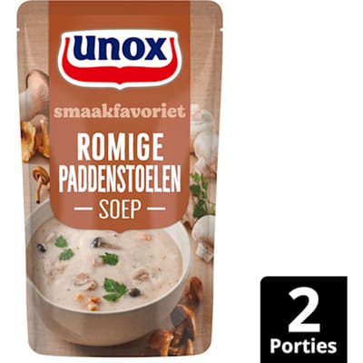 Soep in zak Rom. paddenstoelensoep