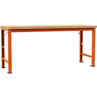 Manuflex werkbank Profi speciaal, tafelblad multiplex, 2000 x 700 mm, roodoranje