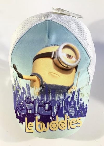 Minions cap - pet - wit - Buddies - maat 52 cm (2-4 jaar)
