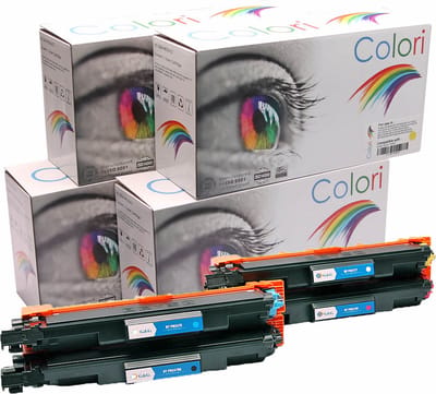Set 4x Colori huismerk toner geschikt voor Brother TN-247 voor DCP-L3510CDW DCP-L3517CDW DCP-L3550CDW HL-L3210CW HL-L3230CDW HL-L3270CDW HL-L3280CDW MFC-L3710CW MFC-L3730CDN MFC-L3740CDN MFC-L3750CDW