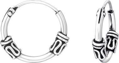 Montebello Oorbellen Besma - 925 Zilver Geoxideerd - Bali - Ø12mm