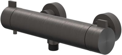 IVY Tribe Douchethermostaatkraan Opbouw CoolTouch - RVS 316 Geborsteld Carbon Black PVD