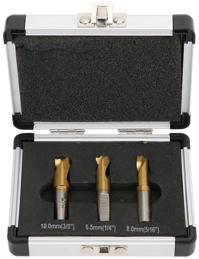 Dailygoods - Boorset - CO Spot Las Boor Set - 3 Stuks - Las Cutter Snijden Accessoires - 1/4 5/16 3/8 Inch - Geschikt voor Plaatstaal - Aluminium...