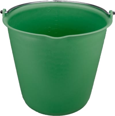 Emmer 15 liter met schenktuit Groen
