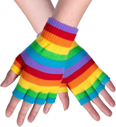 Vingerloze Handschoenen - Regenboog