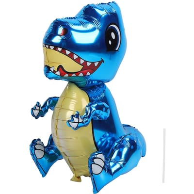 Kinderen Dinosaurus Vorm Ballonnen Folie Dier Ballon Decoratie voor Verjaardagsfeest Blue blue