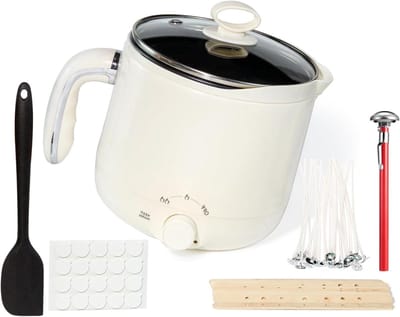 Smeltpan Kaarsvet Set – Smeltpan voor Kaarsen - Kaarsen Maken Starterspakket – Candle Making Kit – Wax Hobby