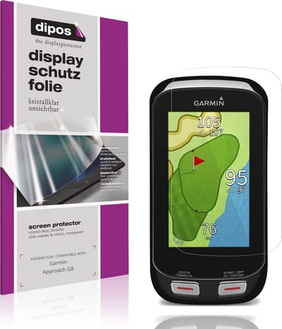 dipos – 2x Beschermfolie geschikt voor Garmin Approach G8 | Krasbestendige & heldere Screenprotector Ultra-Thin