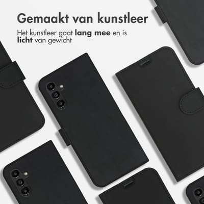 Accezz Hoesje - Geschikt voor Samsung Galaxy A13 (5G) / A04s - Wallet Softcase Bookcase - Zwart