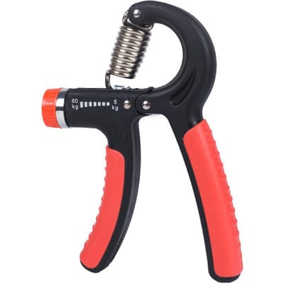 Handgreepversterker 5-60kg Verstelbare weerstand Fitness Handtrainer voor spieropbouw zwart/rood