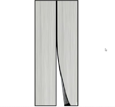WNHB® Magnetisch horgordijn 120x210 cm zwart - insectenwerend deurhor met magnetische sluiting