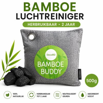 DecoRD Natuurlijke Luchtreiniger 500g - 100% bamboe houtskool