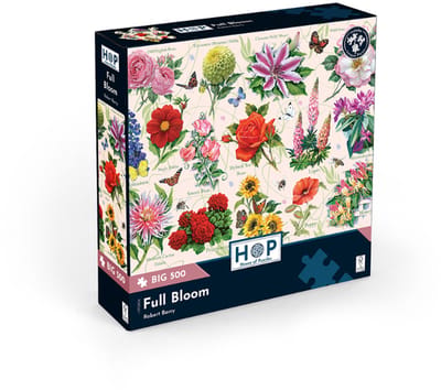 House of Puzzles legpuzzel bloemen Full Bloom 500 XL stukjes karton.