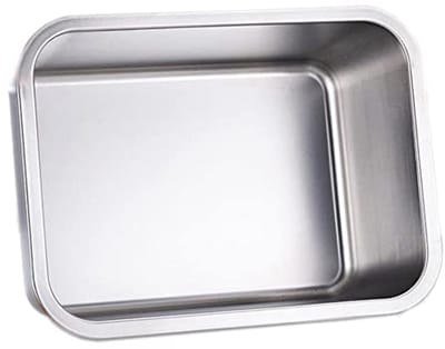 Roestvrijstalen Rechthoekige Bakvorm 35 x 25 x 10 cm voor Cake, Lasagne en Casserole