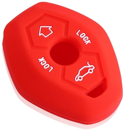 Dailygoody - Siliconen Auto Smart Key Case Cover - Sleutelbescherming - Rood - Afstandsbediening Accessoires - Geschikt voor verschillende ...