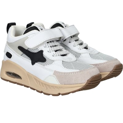 Shoesme Air Outsole Sneakers - Jongens - Wit - Maat:23