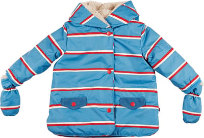 Ducksday - winterjas voor baby - unisex - afneembare wantjes - waterdicht - Benjamin - maat 68