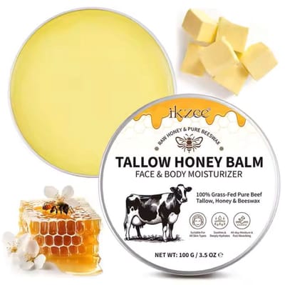 Tallow Honey Balm | Stralende Huid | 100% Natuurlijk | Alle Huidtypes |