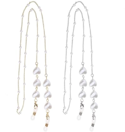 Dailygoody - Kralen Brillen Ketting - Bril Accessoires - Metaal en Imitatie Parel - 70 cm - Zonnebril Retainer - Geschikt voor Vrouwen en Meisjes