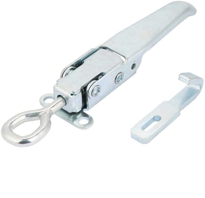 Dailygoods- Klinkvergrendeling Robuuste gesp - Afsluitbare Sluiting - Klemgrendel - Veerbelaste Vergrendeling - Geschikt voor Vrachtwagens/Trailers - Maat 56 x 180 mm - Vergrendelingsslot
