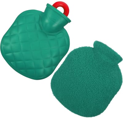 3 stuks kruiken, kleine kruiken met hoes, handwarmer met zachte, hoogwaardige imitatiebonthoes, 2-in-1 flessen voor koude en warme kompressen voor vrouwen en senioren (350 ml)