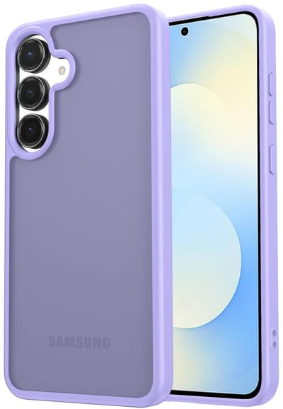 Hoesje Geschikt voor Samsung Galaxy S25 FE - Matte Back Cover - Paars