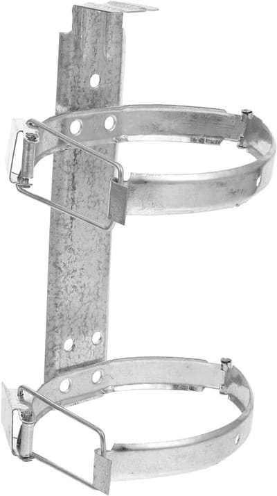 Muurbeugel Brandblusser - Metalen Houder - Veiligheid Thuis - Corrosiebestendig Stevig - 25x11cm - Zilver