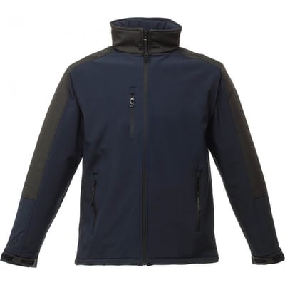 Regatta Heren Hydroforce 3-laags Membraan Waterdichte Ademende Softshell-jassen (Marine / Zwart)