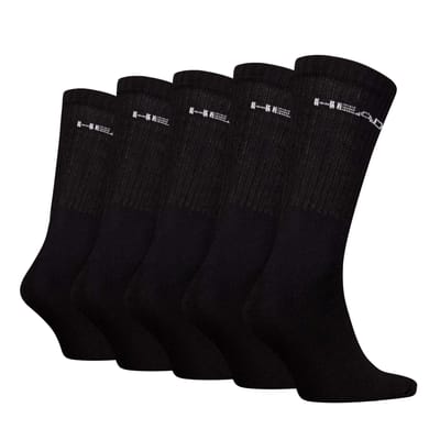 HEAD unisex 5P sokken elements zwart II