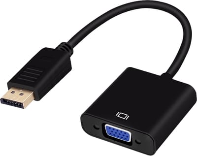 Techvavo® Displayport naar VGA adapter – DP to VGA – DP naar VGA Adapter - Converter Full HD 1080P