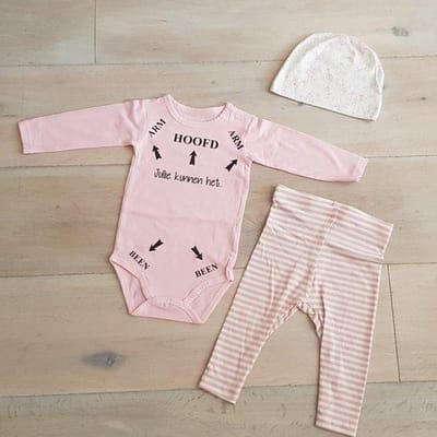 Baby Meisjes cadeau geboorte Setje 3-delig newborn | maat 62-68 | setje romper lange mouw met tekst zwart jullie kunnen het | Bodysuit | Huispakje | Kraamkado | Gift Set aankondiging bekendmaking zwangerschap cadeau voor de liefste aanstaande