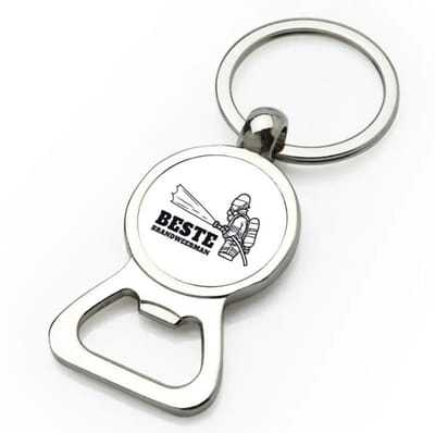 Akyol - beste brandweerman flesopener - Beste brandweerman - collega - cadeau - 9 bij 3 cm
