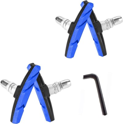 2 Paar Fietsremblokken met Installatietools, 70mm V-rem voor Mountainbikes en Stadsfietsen, Hoogwaardige Remprestaties en Eenvoudige Montage