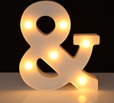 Lichtgevend & Teken - 16 cm - Wit