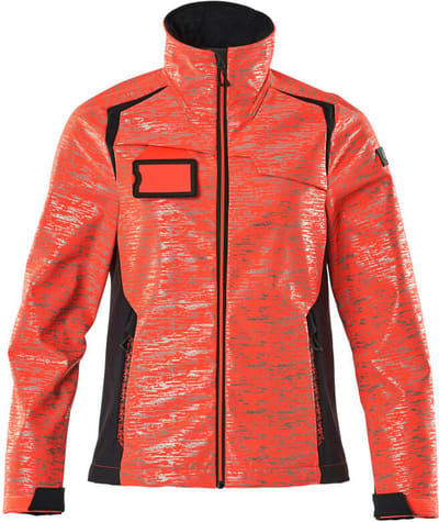 Mascot Accelerate Safe Softshell jas 19212-291 - hi-vis rood/donkermarine - 2XL