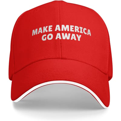 Maga Groenland Maga Chapeau Sandwich Adulte, Mode, Casquette de Baseball Chapeau Groenland Casquettes Snapback Réglables Casquette de Sport Casquettes d'Hiver One Size red