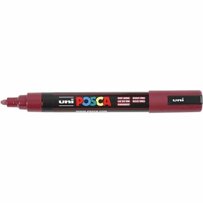 Posca Marker, afm PC-5M, lijndikte 2,5 mm, medium, red wine, 1 stuk